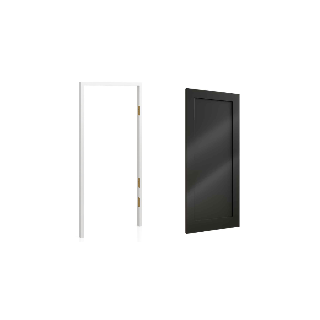 Pre Hung Shaker Door Kit WC15 Black